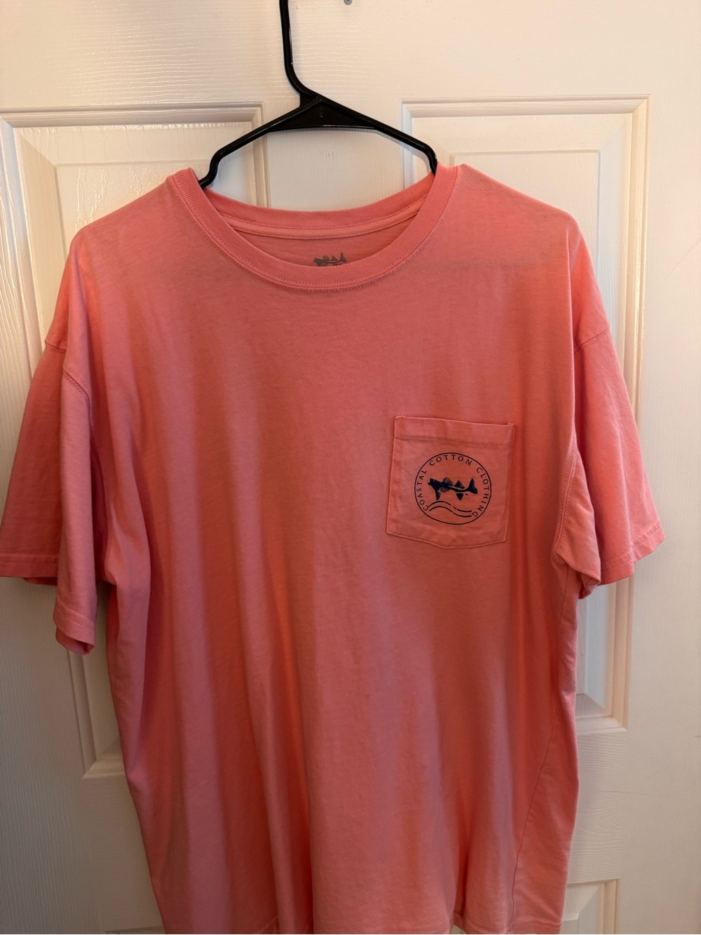 Men's Short Sleeve Pocket Tee - Coral Pink